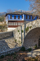 Fototapeta na wymiar Old house in village of Moushteni near Kavala, East Macedonia and Thrace, Greece