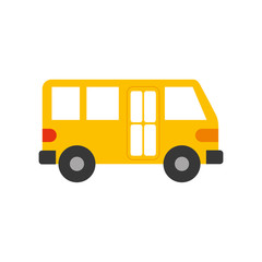 bus transport service public urban vehicle vector illustration