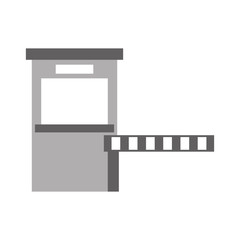 parking payment station access control concept vector illustration