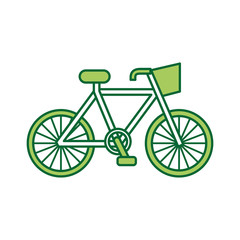 bicycle transport ecology vehicle traditional vector illustration