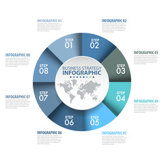 Business Infographics graphic element and design template circle chart