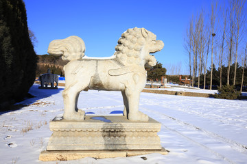 The ancient Chinese stone carving