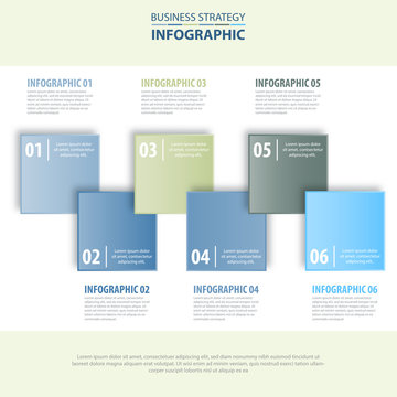 business infographics design template blue grey color tone