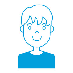 happy man icon over white background colorful design vector illustration