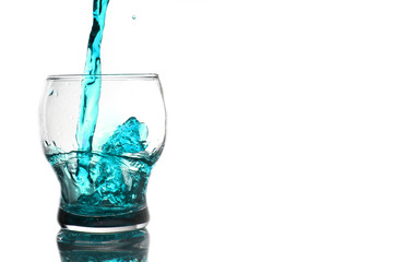 glass of water / Water is a transparent and nearly colorless chemical substance that is the main constituent of Earth's streams, lakes, and oceans, and the fluids of most living organisms