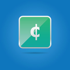 Obraz premium Cent Symbol Icon