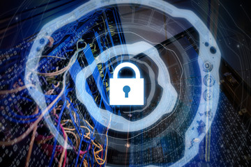 Internet security concept.