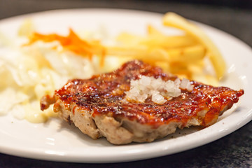 Grilled chicken breasts