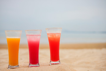 Cocktails on the beach