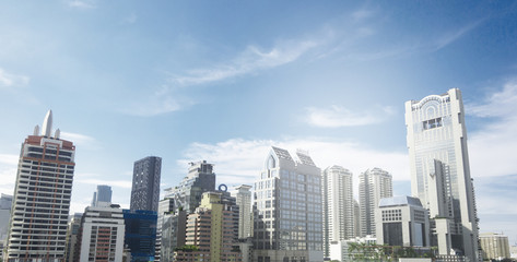 Obraz premium Modern city lens flare light background.