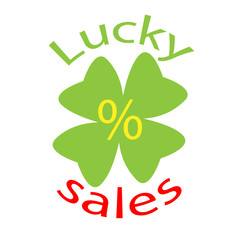 Clover leaf lucky sales discount banner.