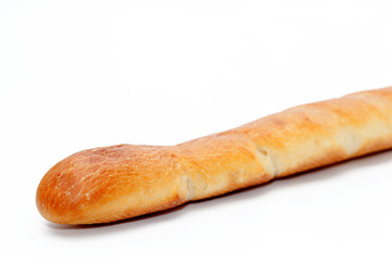 french bread isolated on white background