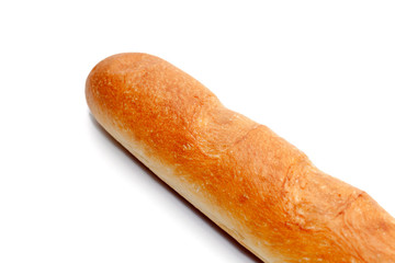french bread isolated on white background
