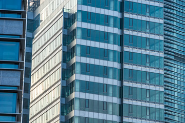 Fototapeta premium office building window close up.