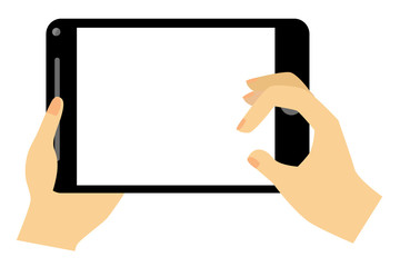 Hand - Holding, touching, swipe, pointing Black Gadget