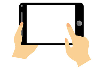 Hand - Holding, touching, swipe, pointing Black Gadget