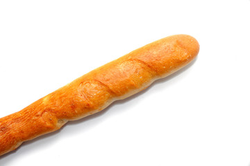 french bread isolated on white background