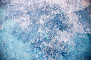 Closeup of blue concrete wall texture