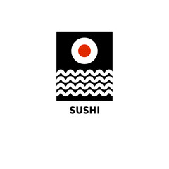 Sushi in shape of sun