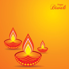 Illustration of Diwali utsav greeting or poster card