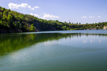 Lake at abandoned quarry