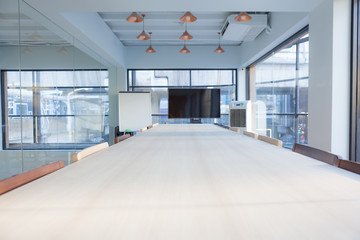 Fototapeta na wymiar Interior of meeting room in modern office
