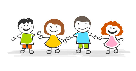 Strichmännchen Kinder