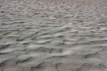 Relieve en la arena de playa
