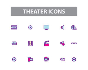 Theater Vector Icons