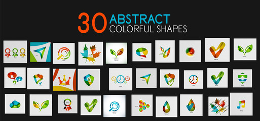 Mega collection of colorful technology web and social icons