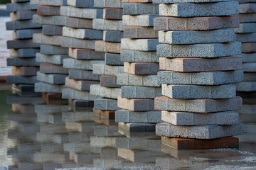 The bricks for flooring