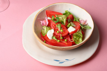 Fresh salad in bowl
