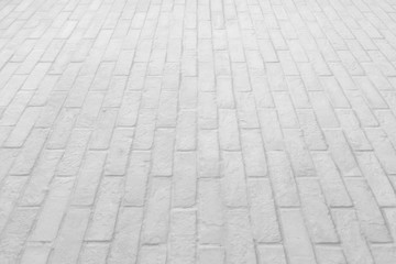 Outdoor stone block tile floor background and texture