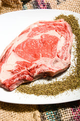 Italian Chianina meat steak