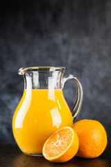Jar of orange juice
