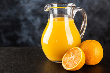 Jar of orange juice