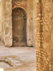 Ruins of Pompeii, ancient Roman city. Pompei, Campania. Italy.