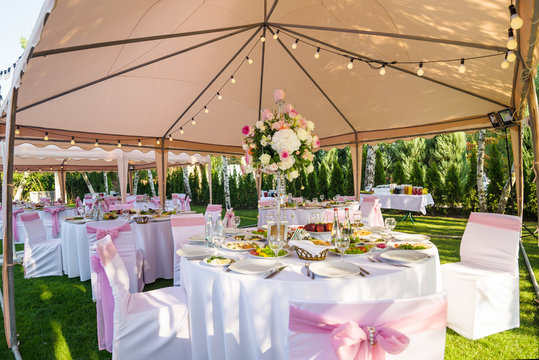 Wedding banquet tents outdoor