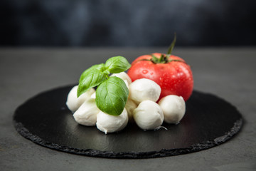 Tomato basil and mozzarella