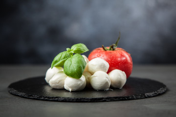 Tomato basil and mozzarella