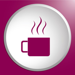 Camping cup vector icon