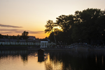 Fototapeta premium Evening lake