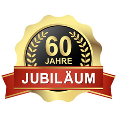 button 60 years jubilee (in german)