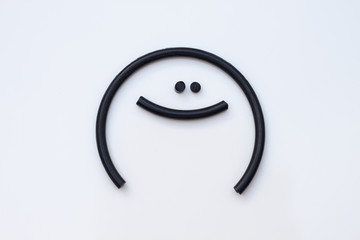 Handmade wire emojis