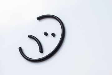 Handmade wire emojis