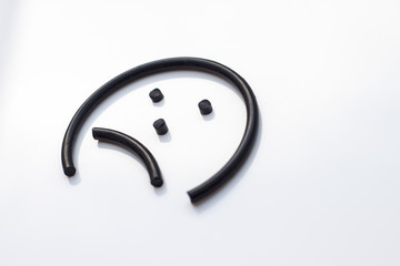 Handmade wire emojis