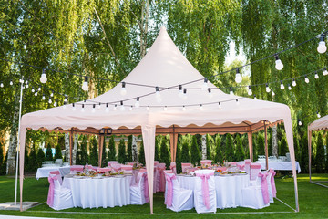 Wedding banquet tents outdoor