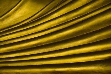 Close up of the golden Buddha statue.