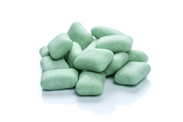 Fototapeta na wymiar Close up chewing gum isolated