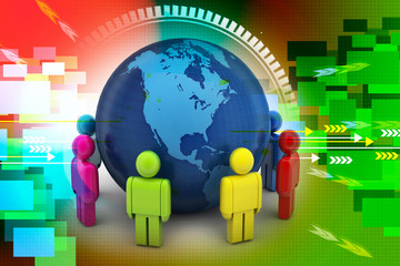 Global networking concept